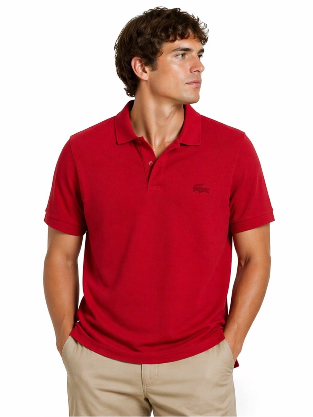 Lacoste Red Men's Polo XXL